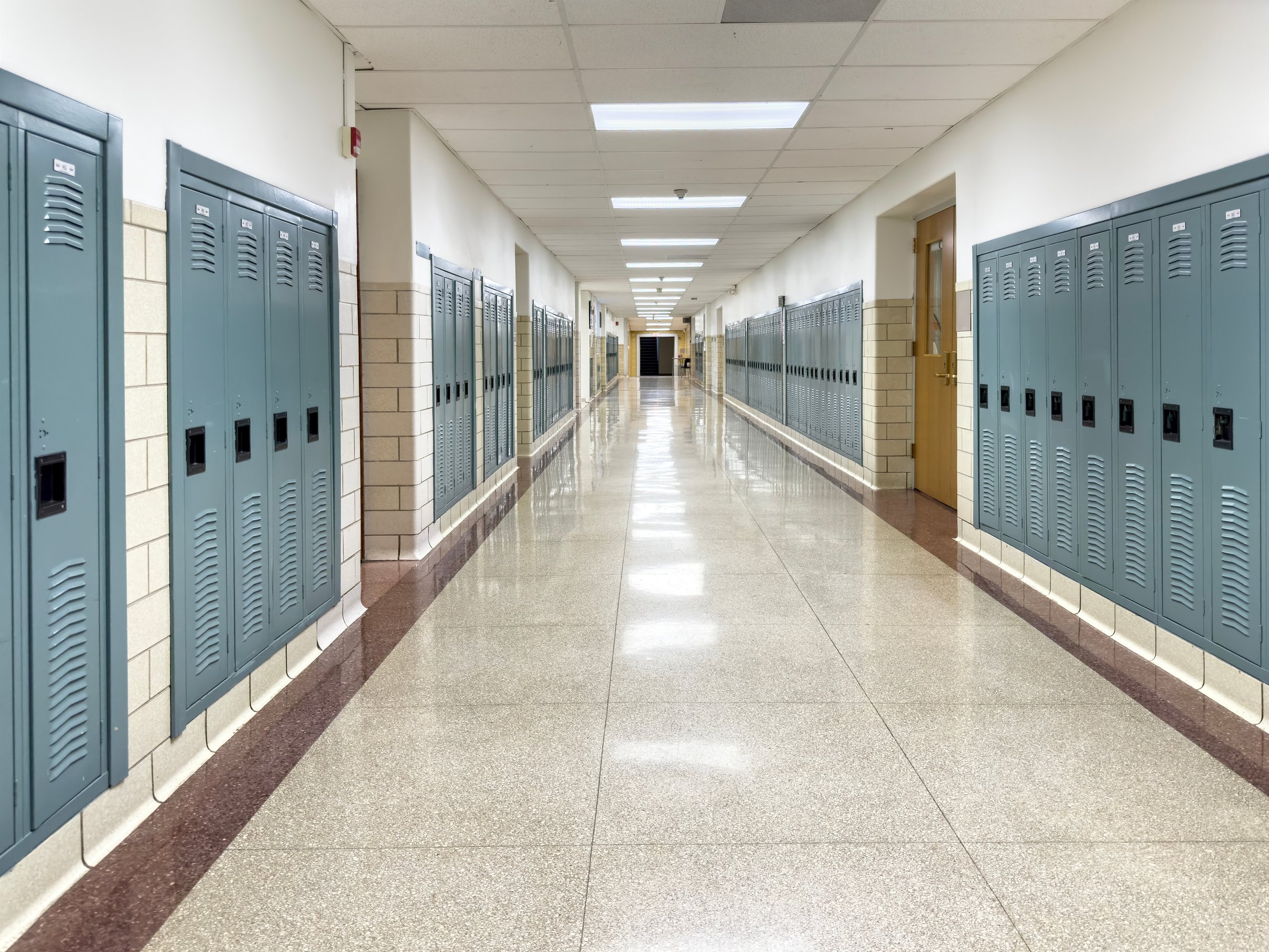 School corridor